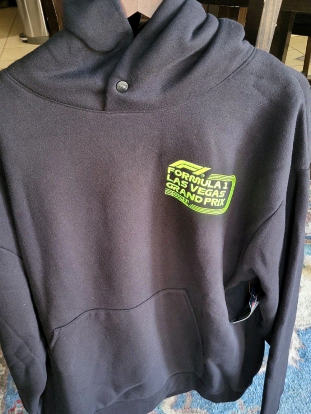 *NEW* F1 Las Vegas Grand Prix 2024 Neon Green Graphic Hoodie Size 2XL with Tags